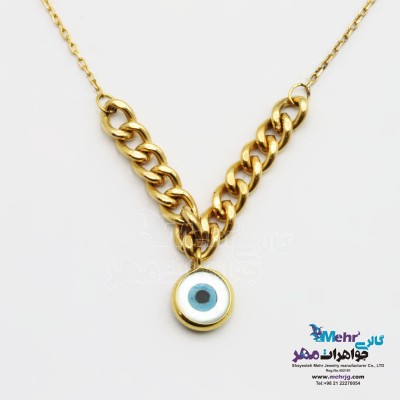 گردنبند طلا - طرح چشم نظر