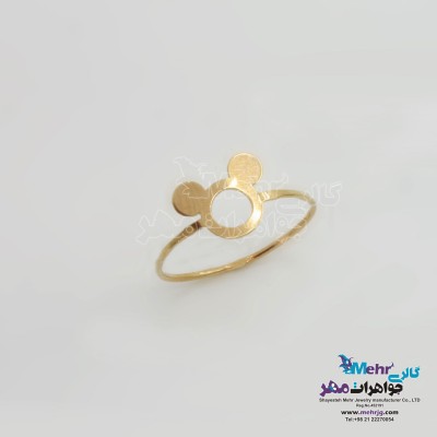 انگشتر طلا - طرح میکی موس