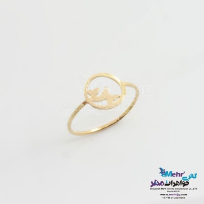 انگشتر طلا - طرح پروانه