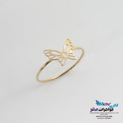 انگشتر طلا - طرح پروانه
