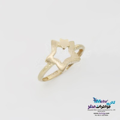 انگشتر طلا - طرح ستاره