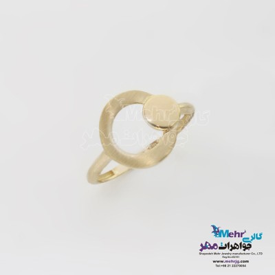 انگشتر طلا - طرح هندسی