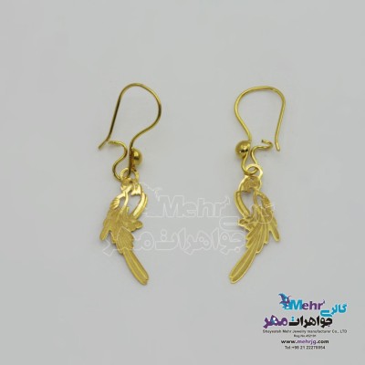 گوشواره طلا - طرح طوطی