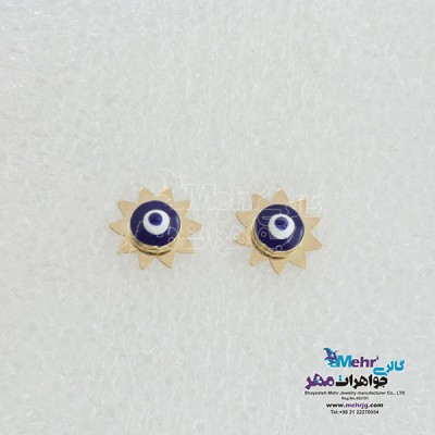 گوشواره طلا - طرح چشم نظر