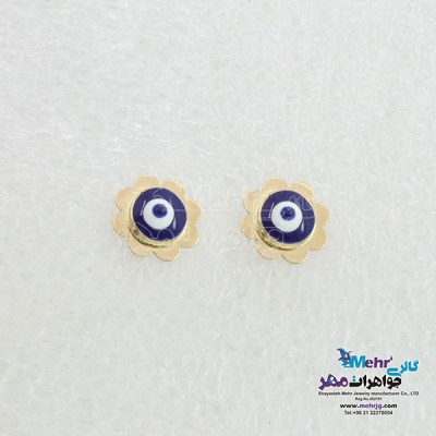 گوشواره طلا - طرح چشم نظر
