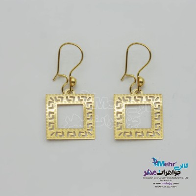 گوشواره طلا - طرح هندسی