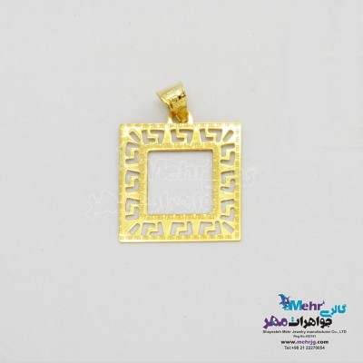آویز طلا - طرح هندسی