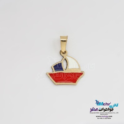 آویز طلا - طرح کشتی