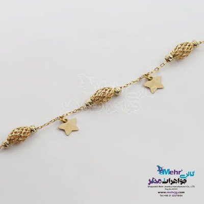 دستبند طلا - طرح ستاره