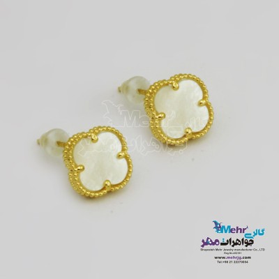 گوشواره طلا - طرح ونکلیف صدف