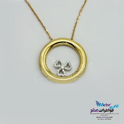 گردنبند طلا - طرح گل