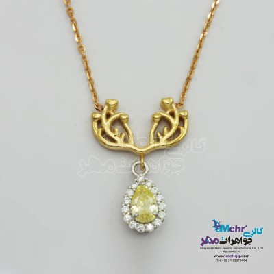 گردنبند طلا - طرح اشکی