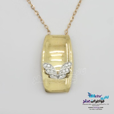 گردنبند طلا - طرح پروانه
