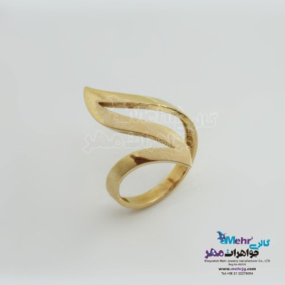 انگشتر طلا - طرح موج