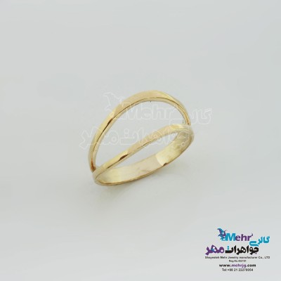 انگشتر طلا - طرح موج