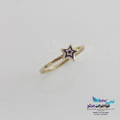 انگشتر طلا - طرح ستاره