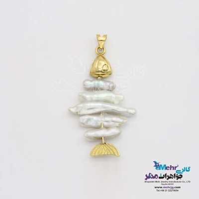 آویز طلا - طرح ماهی