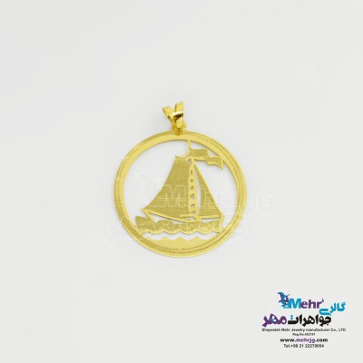 آویز طلا - طرح کشتی