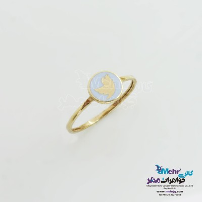 انگشتر طلا - طرح پرنده