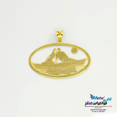 آویز طلا - طرح قایق