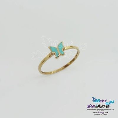 آویز طلا - طرح پروانه