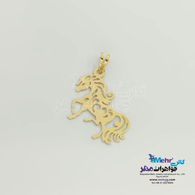 آویز طلا - طرح اسب