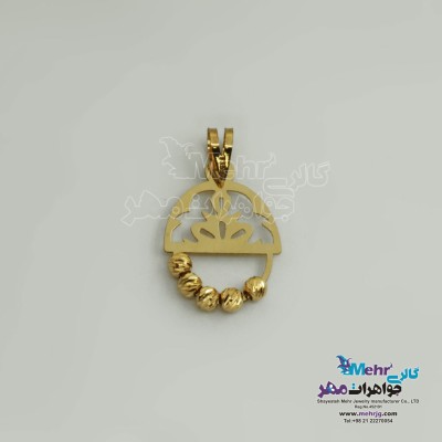 آویز طلا - طرح اسلیمی