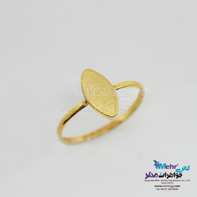 انگشتر طلا - طرح هندسی