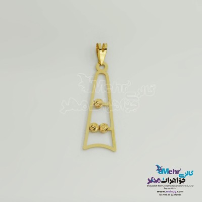آویز طلا - طرح هندسی