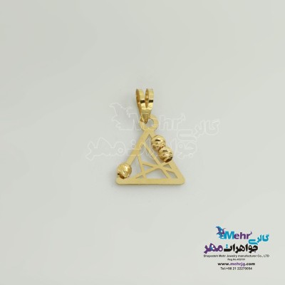 آویز طلا - طرح هندسی