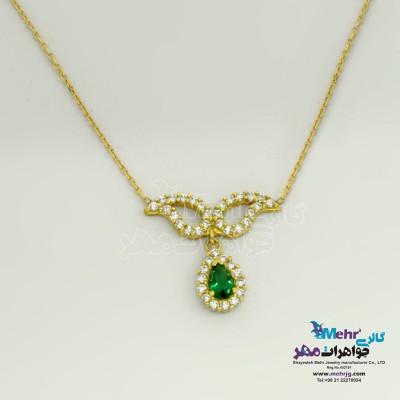 گردنبند طلا - طرح اشکی