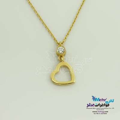گردنبند طلا - طرح قلب