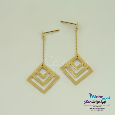 گوشواره طلا - هندسی