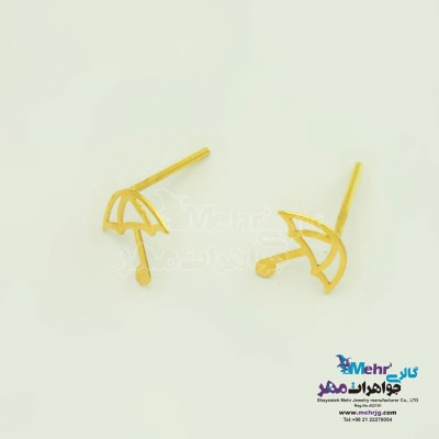 گوشواره طلا - طرح چتر