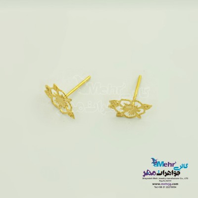 گوشواره طلا - طرح گل
