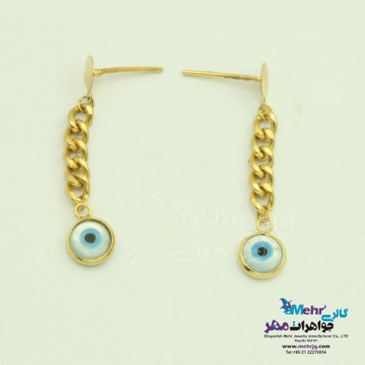 گوشواره طلا - طرح چشم نظر