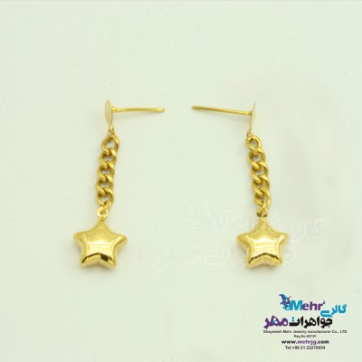 گوشواره طلا - طرح ستاره