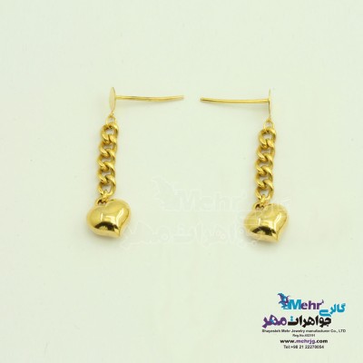 گوشواره طلا - طرح قلب