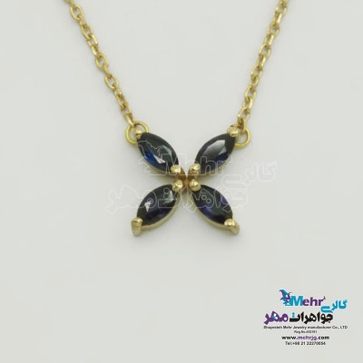 گردنبند طلا - طرح گل