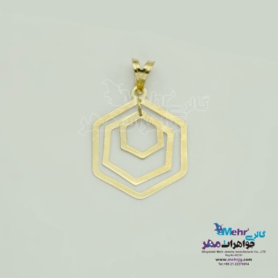 اویز طلا - طرح هندسی