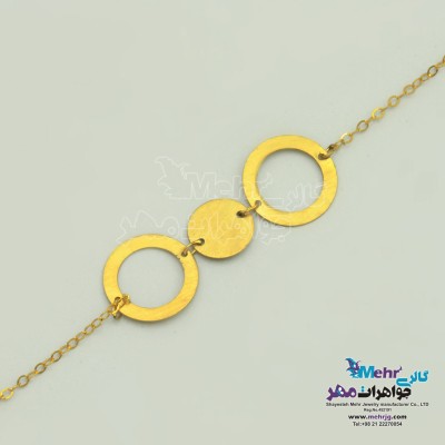 دستبند طلا - طرح هندسی