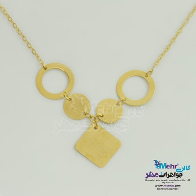 گردنبند طلا - طرح هندسی