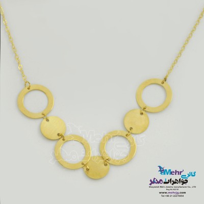 گردنبند طلا - طرح هندسی