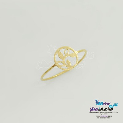 انگشتر طلا - طرح شاخه