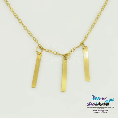 گردنبند طلا - طرح هندسی