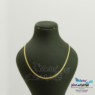 زنجیر طلا - طرح فیگارو طول 50 سانتی متر