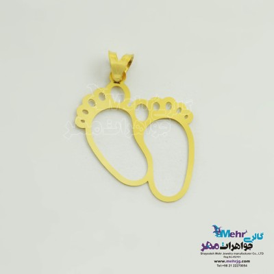 آویز طلا - طرح رد پا