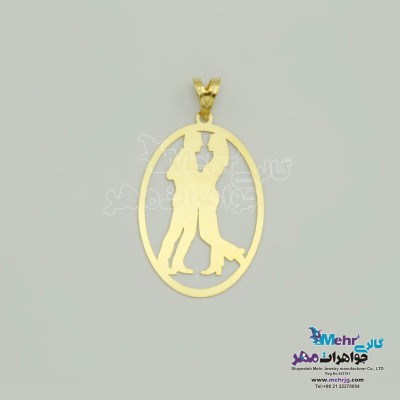 آویز طلا - طرح عاشقانه
