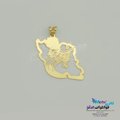 آویز طلا - طرح ایران