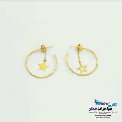 گوشواره طلا - طرح ستاره